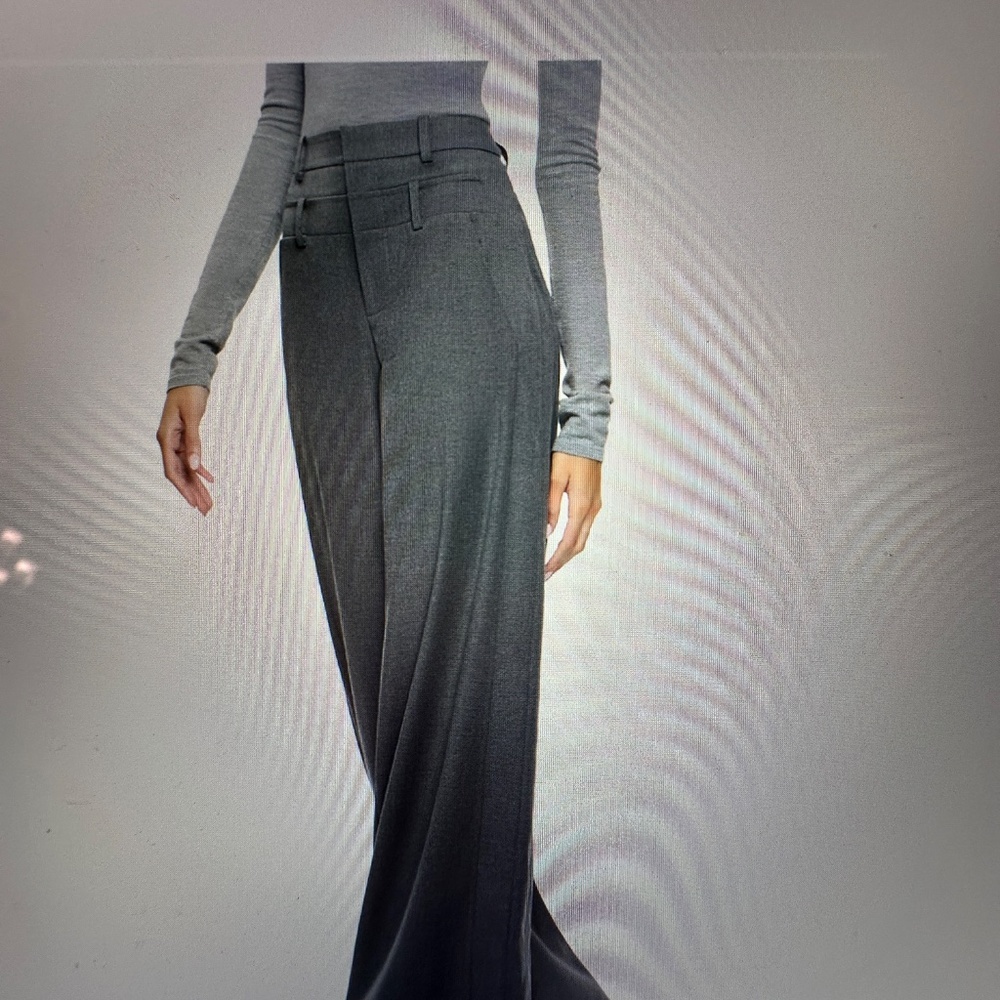 NWOT Alice + Olivia Aspen High-Rise Double-Waist Pants - Picture 5 of 15